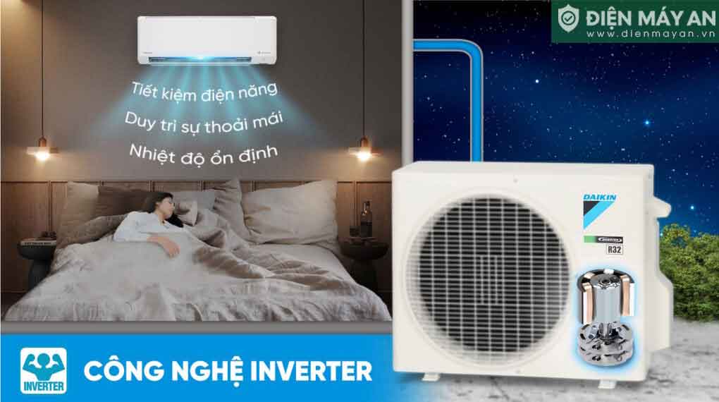 Điều hòa Daikin Inverter 9000 BTU 1 chiều FTKM25AVMV
